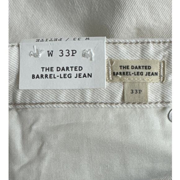 NWT Madewell The Petite Darted Barrel-Leg Jean Vintage Canvas Size 33P - Picture 13 of 15